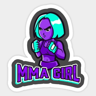 MMA Girl Sticker